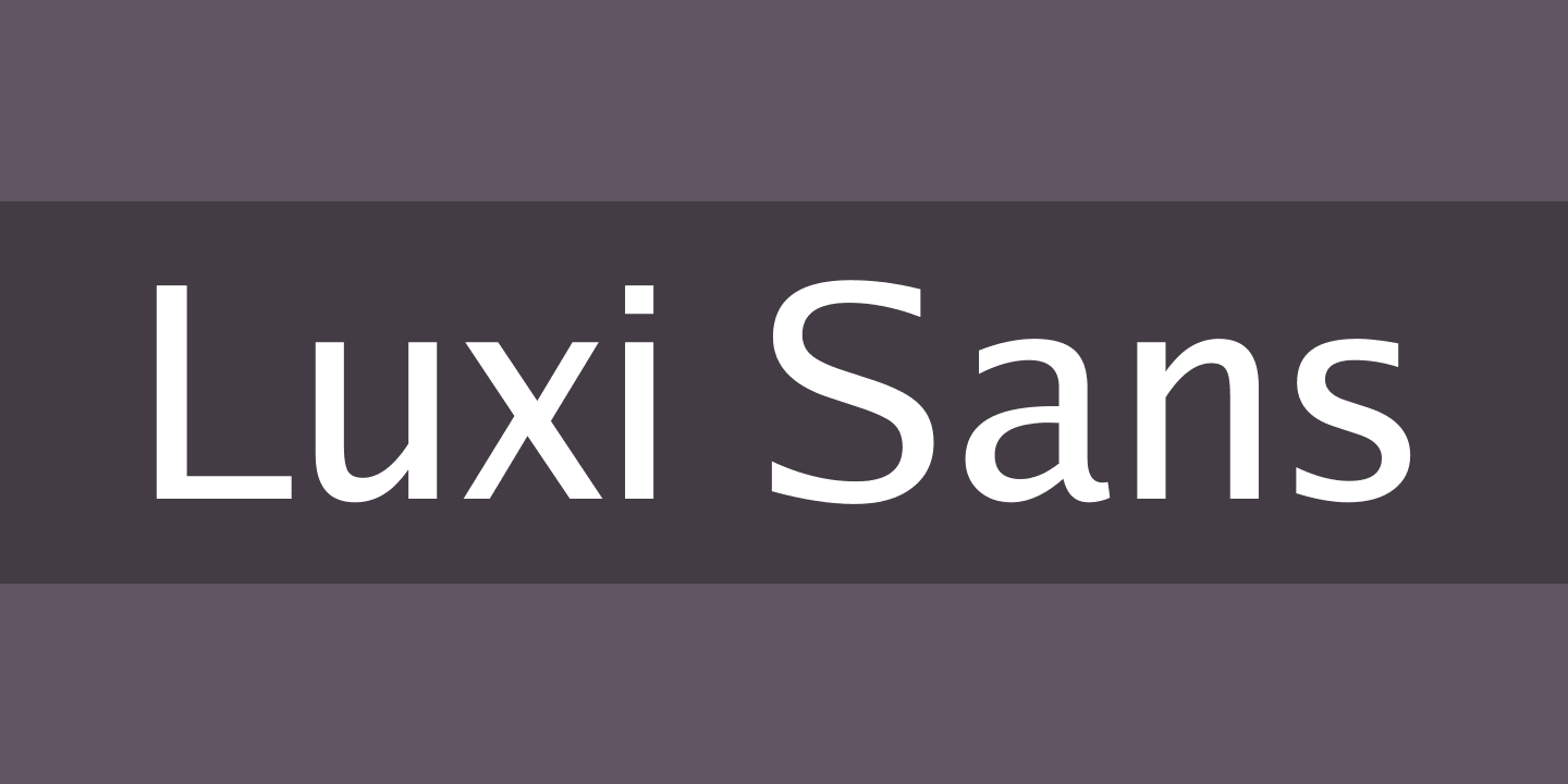 Beispiel einer Luxi Sans Bold Oblique-Schriftart